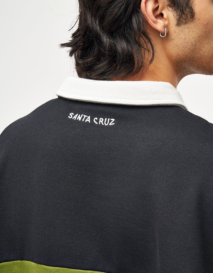 Santa Cruz Screaming Mini Flame 1/4 Zip - Black