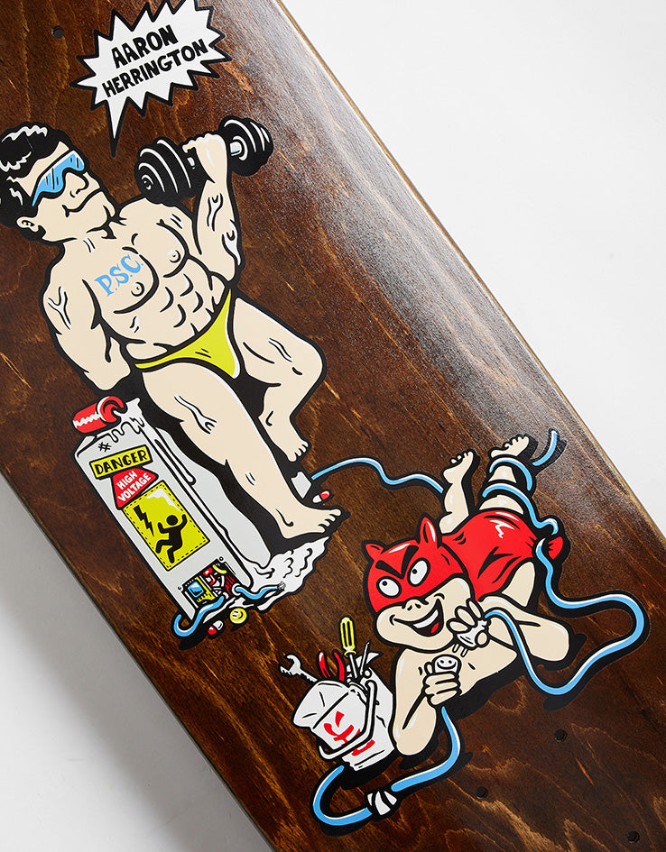 Polar Herrington Pumping Iron Skateboard Deck - 8.5"