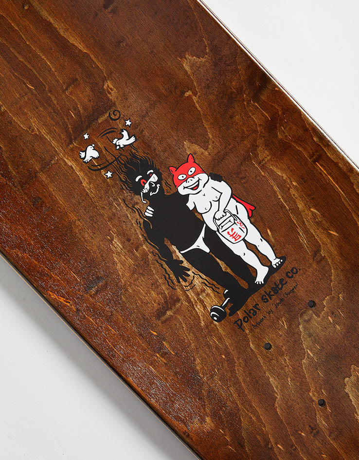 Polar Herrington Pumping Iron Skateboard Deck - 8.5"