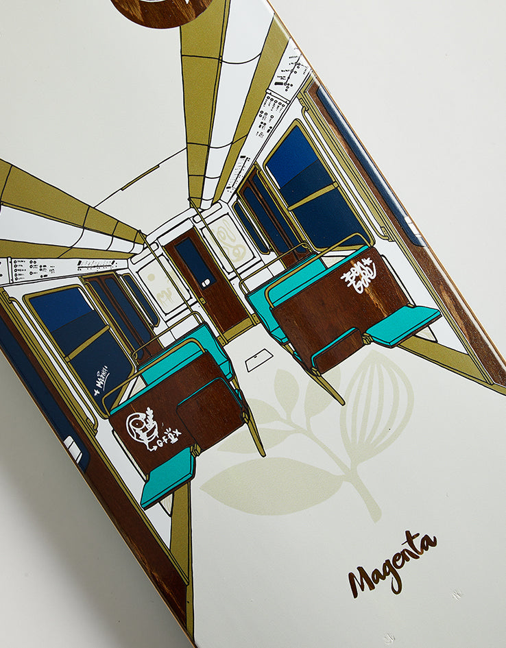 Magenta Glen & Ben Metro Series Skateboard Deck - 8.5"