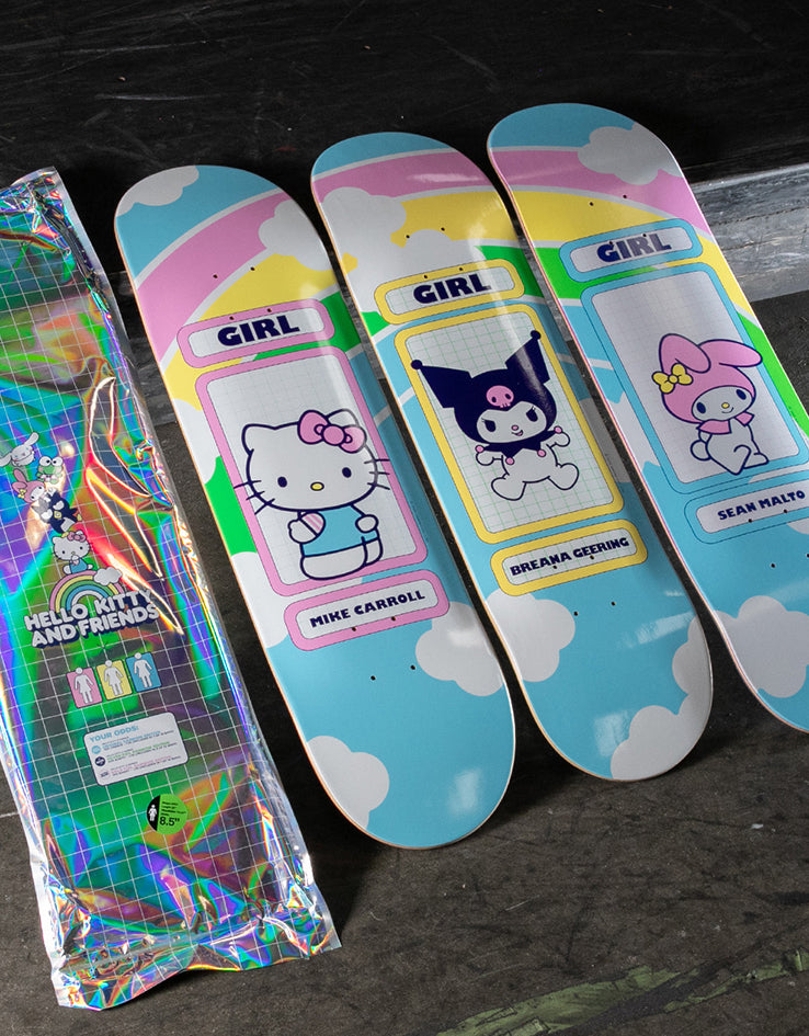 Girl Malto Hello Kitty Rainbow 'BLIND BAG' G089 Skateboard Deck - 8.25"
