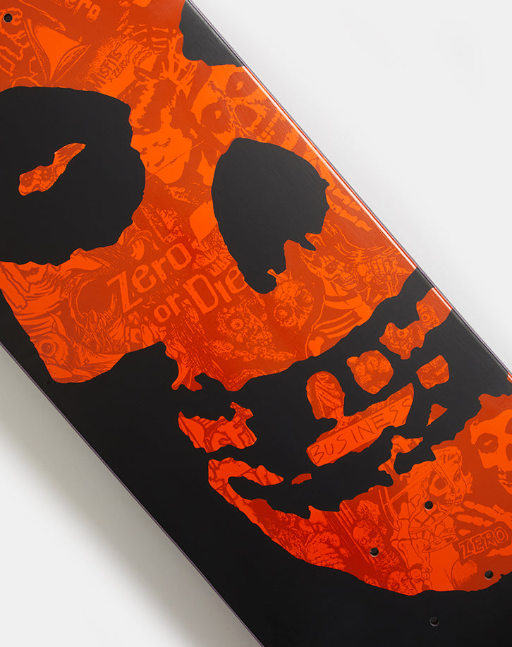 Zero x Misfits Fiend Skull Collage Skateboard Deck - 8.5"