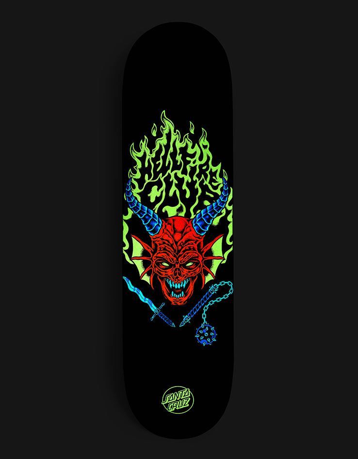 Santa Cruz x Stranger Things Hellfire Club Skateboard Deck - 8.25"