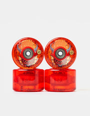 Santa Cruz x Stranger Things Hellfire Club OG Light Ups Skateboard Wheels - 66mm