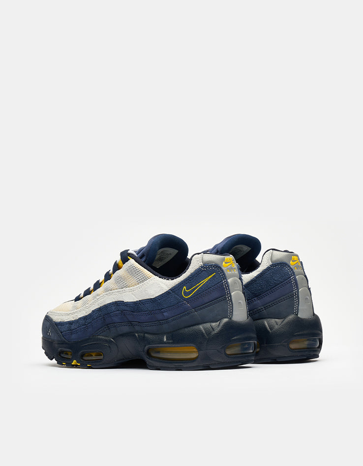 Nike SB x Eric Koston Air Max 95 Skate Shoes - Obsidian/Speed Yellow-Midnight Navy-Navy