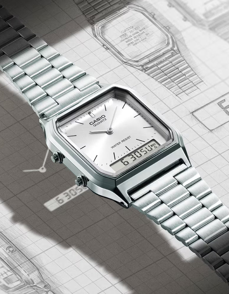 Casio AQ-230A-7AMQYES Watch - Silver