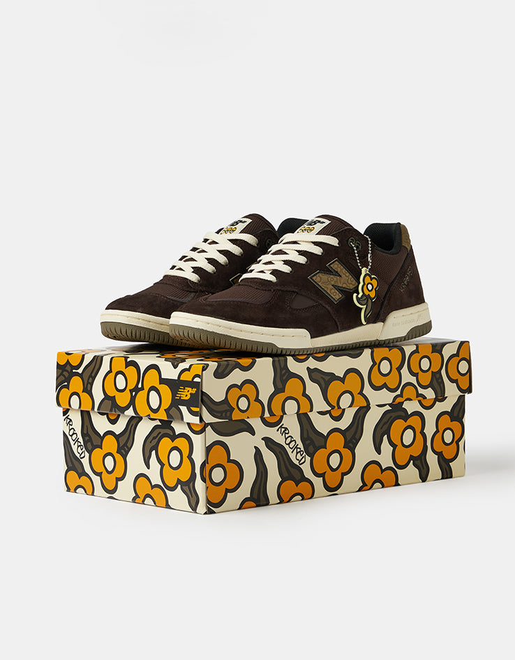 New Balance Numeric x Krooked Tom Knox 600 Skate Shoes - Brown