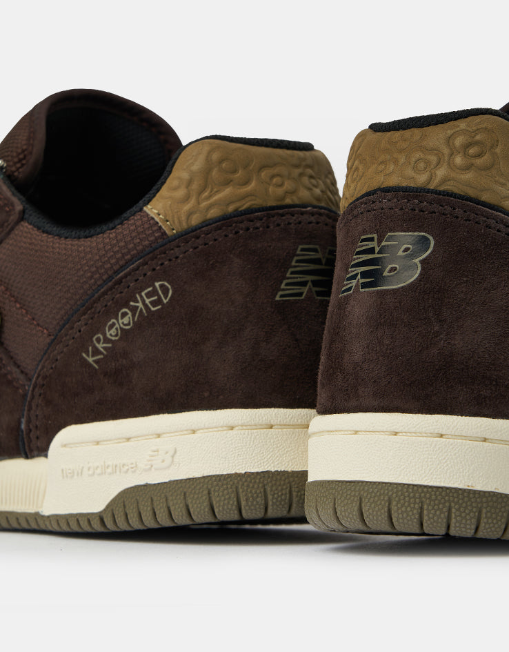 New Balance Numeric x Krooked Tom Knox 600 Skate Shoes - Brown