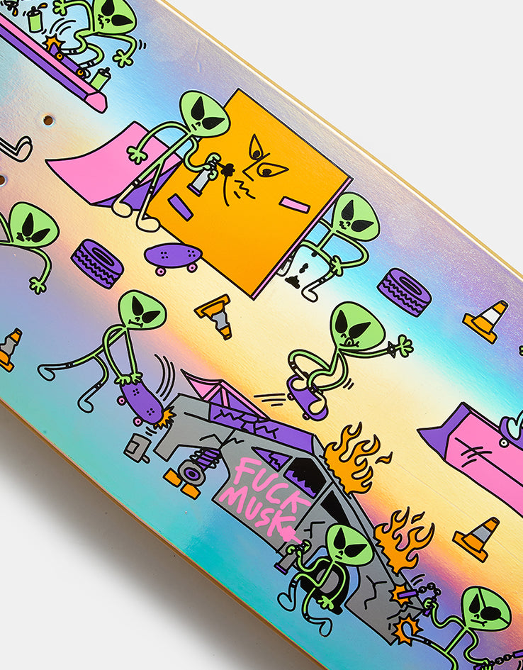 Blast Skates Alien Demo Holooraphic Foil Skateboard Deck - 9.25"