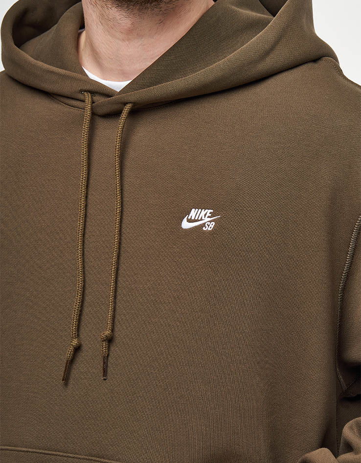 Nike SB Essential Logo Pullover Hoodie - Dark Hazel/White