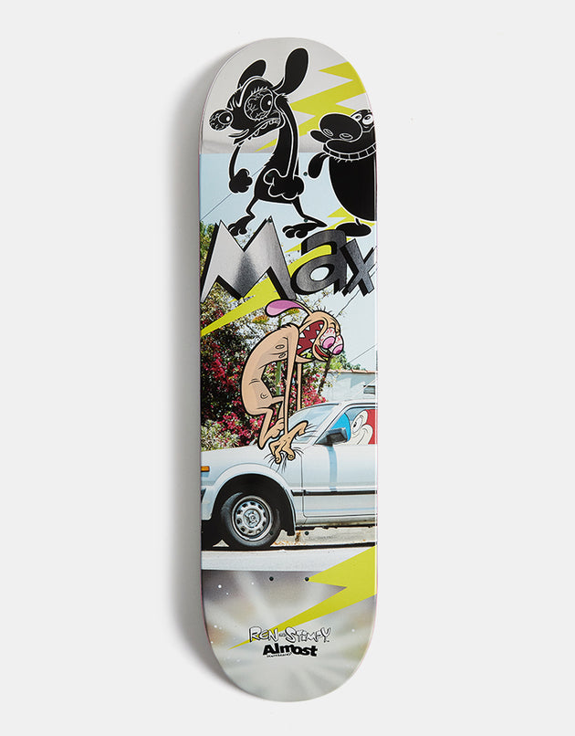 Almost x Ren & Stimpy Max Road Rage R7 Skateboard Deck - 8.25"