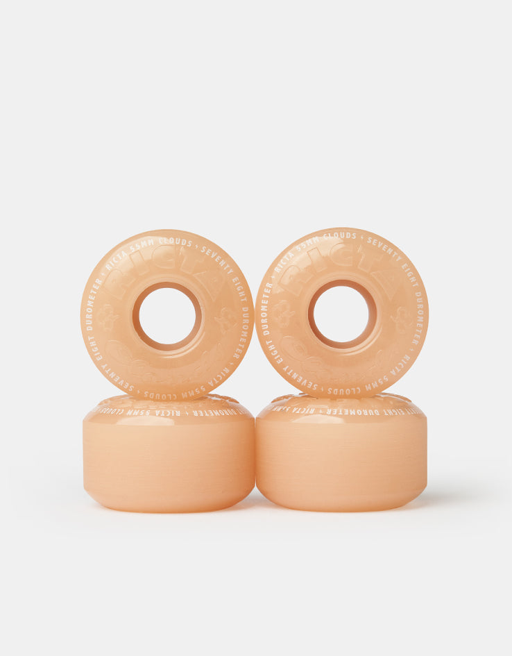 Ricta Clouds GITD Red 78a Skateboard Wheels - 55mm