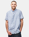 Route One Stanley S/S Plaid Shirt - Blue