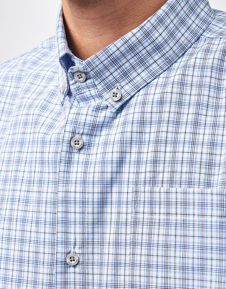 Route One Stanley S/S Plaid Shirt - Blue