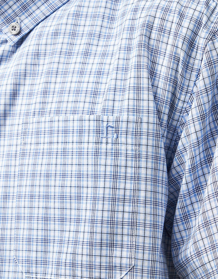 Route One Stanley S/S Plaid Shirt - Blue