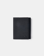 Route One Tri-Fold Canvas Wallet - Black