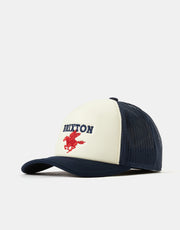 Brixton Pegasus Netplus Trucker Cap - Whitecap/Navy