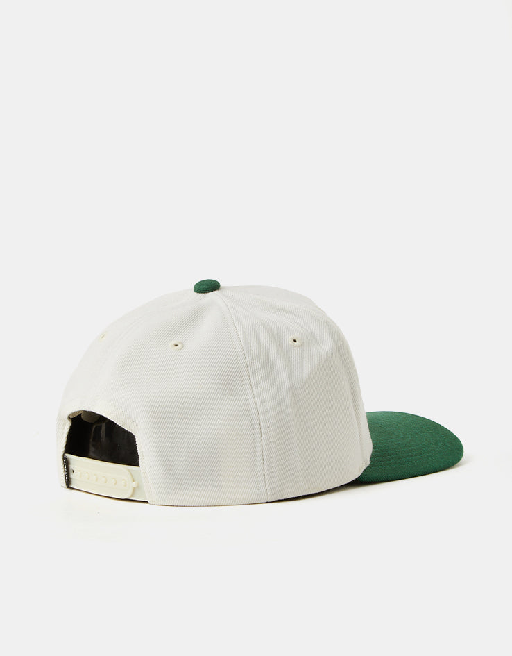 Brixton Linwood Netplus Snapback Cap - Off White/Primal Green