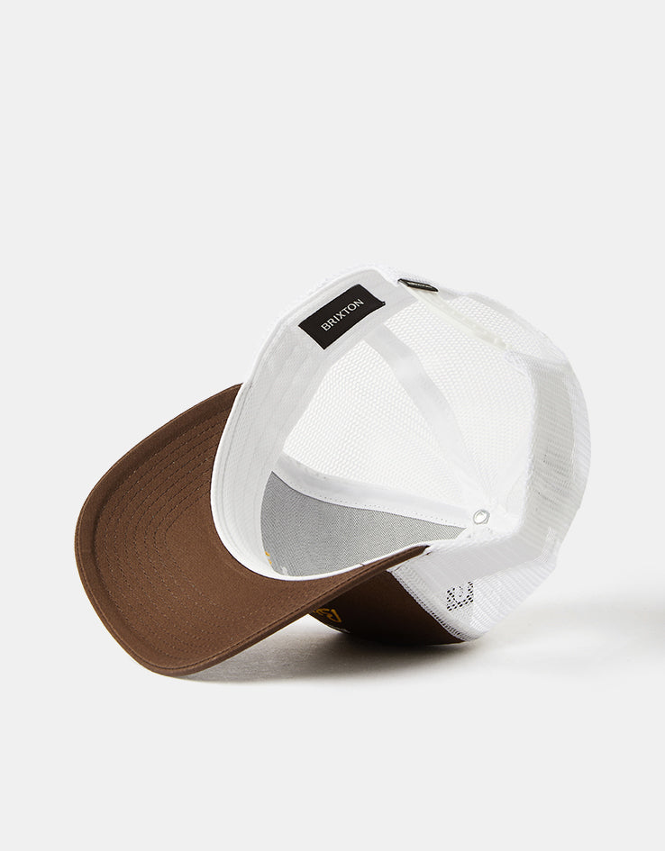 Brixton Tolman Netplus Trucker Cap - Pinecone Brown/White