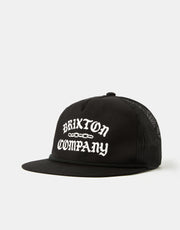 Brixton Chains Netplus Trucker Cap - Black/Black
