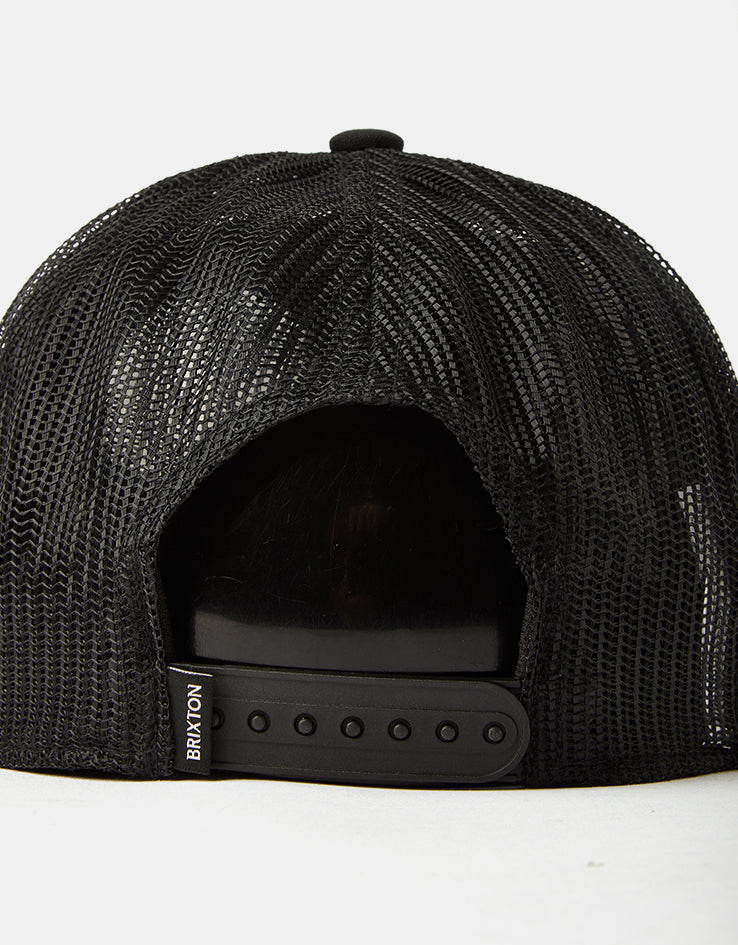 Brixton Chains Netplus Trucker Cap - Black/Black