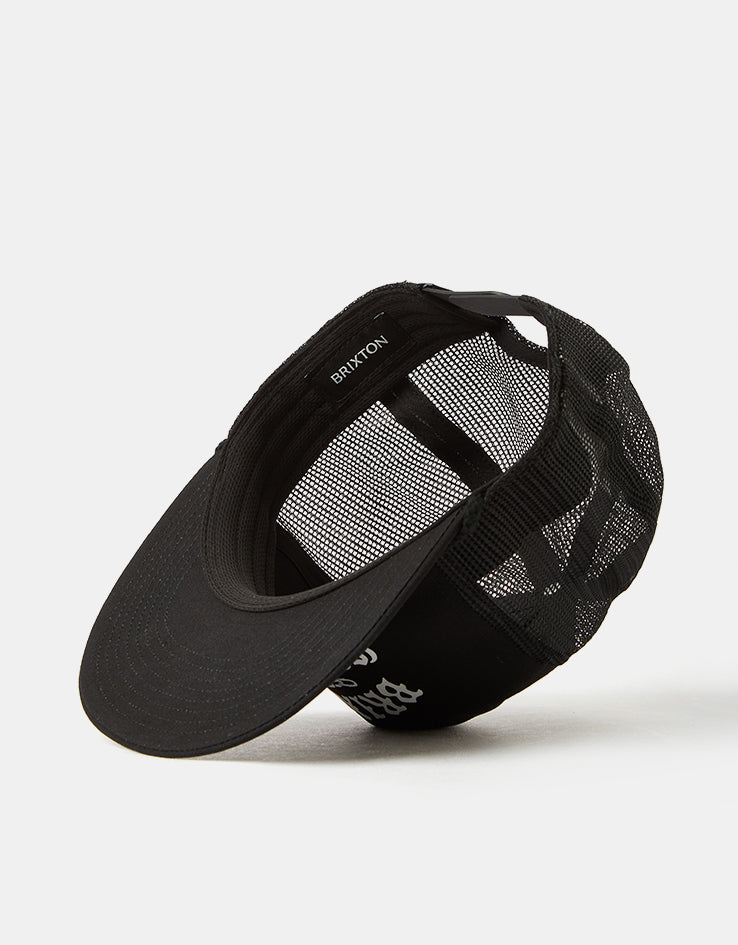 Brixton Chains Netplus Trucker Cap - Black/Black