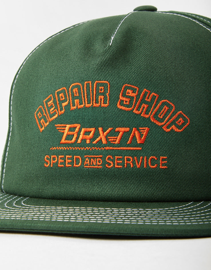 Brixton Repair Shop Snapback Cap - Primal Green