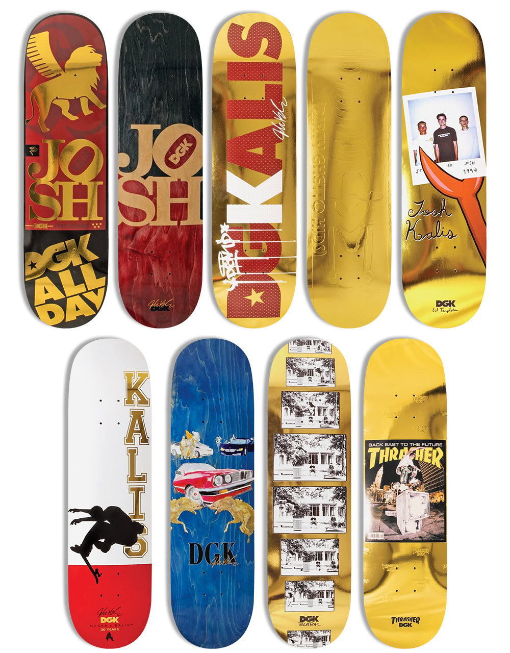 DGK Kalis 30 Years BLIND BAG Skateboard Deck - 8.06"