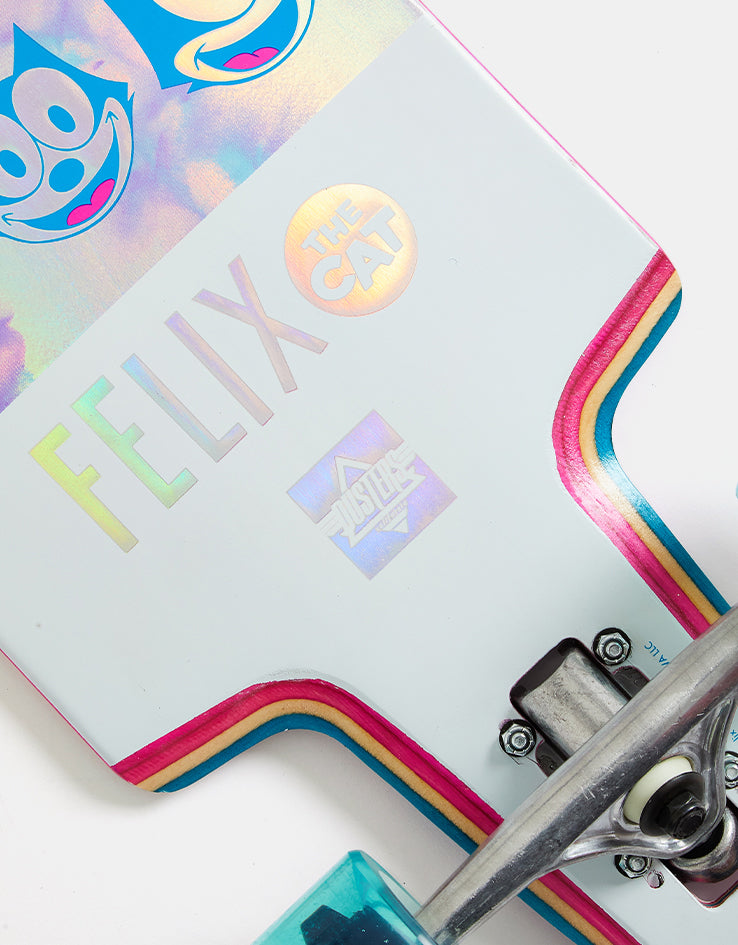 Dusters x Felix The Cat Chrome Drop Through Longboard - 36" x 9.125"