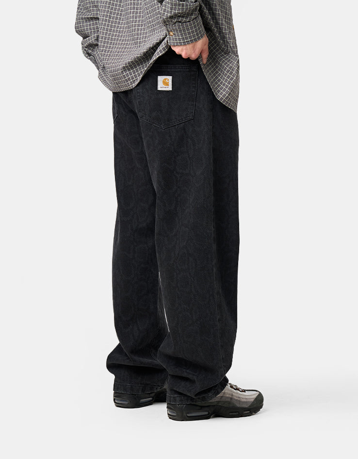 Carhartt WIP Snake Landon Pant - Snake Camo/Black (Heavy Stone Wash)