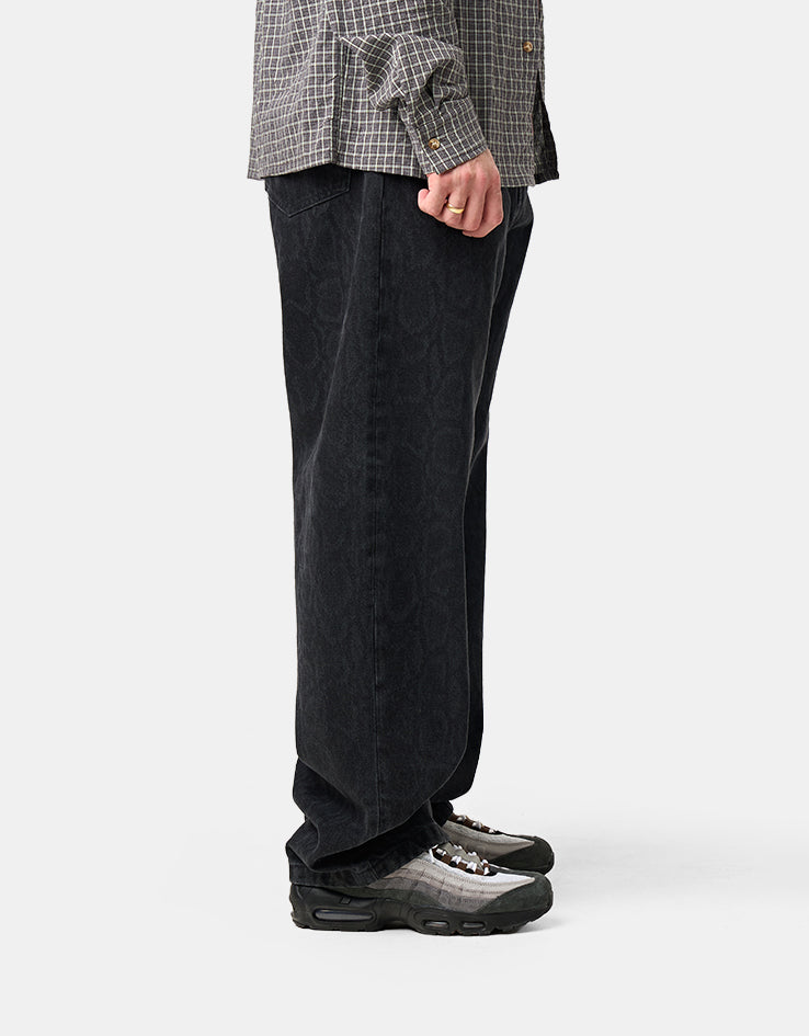 Carhartt WIP Snake Landon Pant - Snake Camo/Black (Heavy Stone Wash)