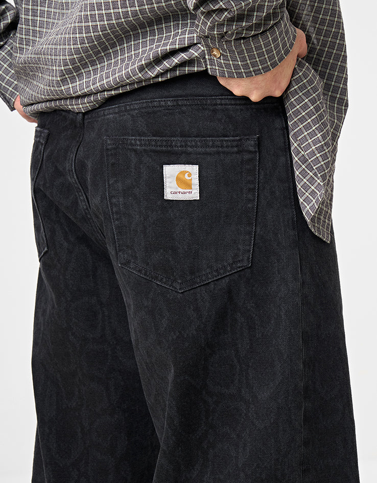 Carhartt WIP Snake Landon Pant - Snake Camo/Black (Heavy Stone Wash)