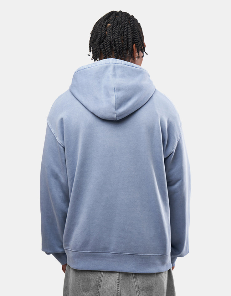 Carhartt WIP Hooded Nelson Sweat - Gentle Blue (Garment Dyed)