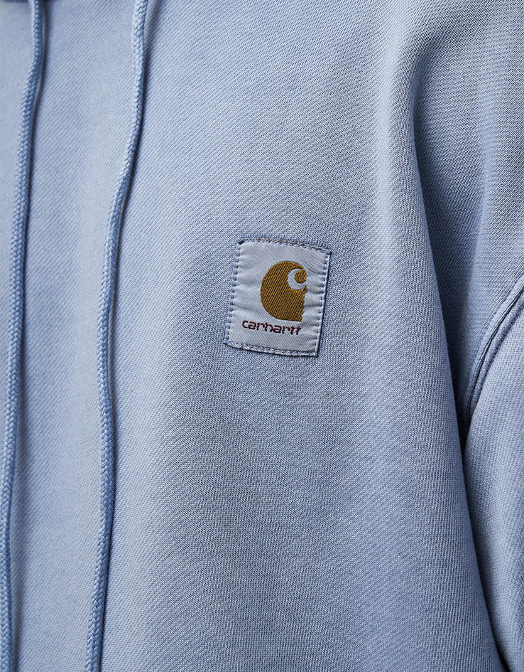 Carhartt WIP Hooded Nelson Sweat - Gentle Blue (Garment Dyed)