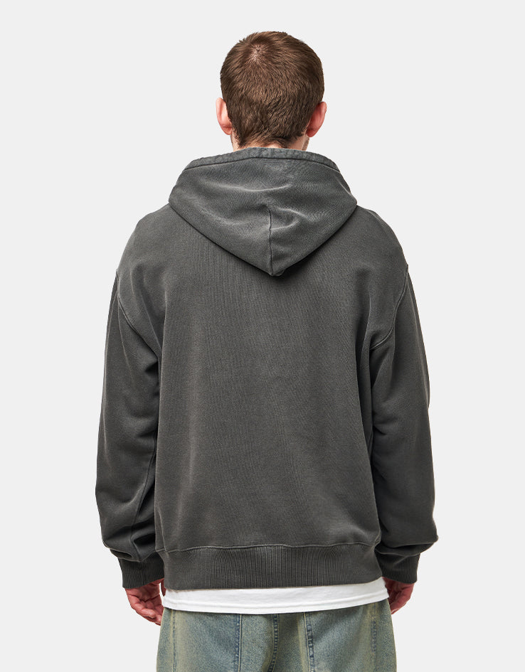 Carhartt WIP Hooded Nelson Sweat - Black (Garment Dyed)