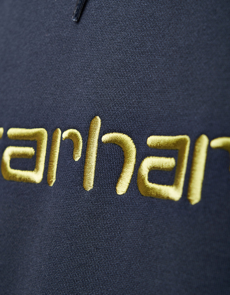 Carhartt WIP Hooded Carhartt Sweat - Deep Night/Gentle Green