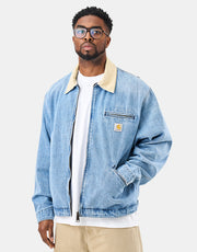 Carhartt WIP OG Detroit Jacket - Blue/Dusty H Brown (Burst Washed)
