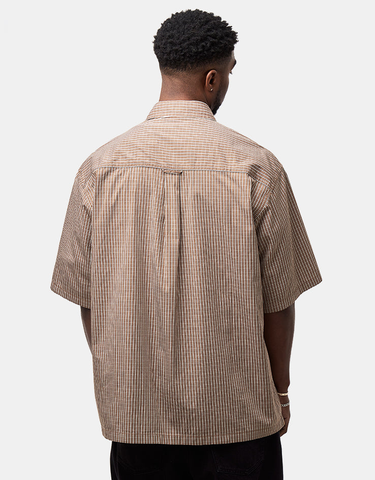Carhartt WIP S/S Groff Shirt - Groff Check/Hamilton Brown
