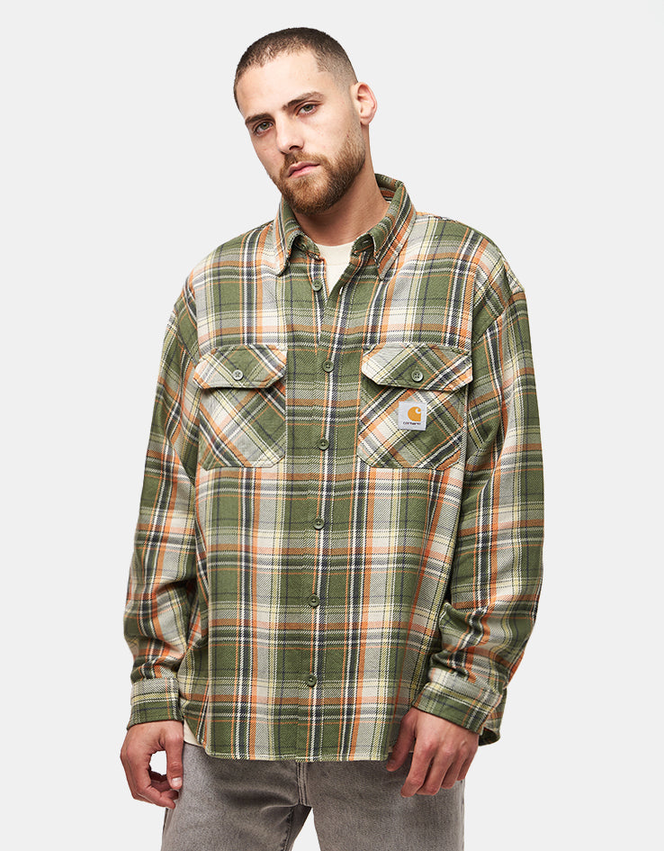 Carhartt WIP L/S Tunick Shirt - Tunick Check/Dollar Green