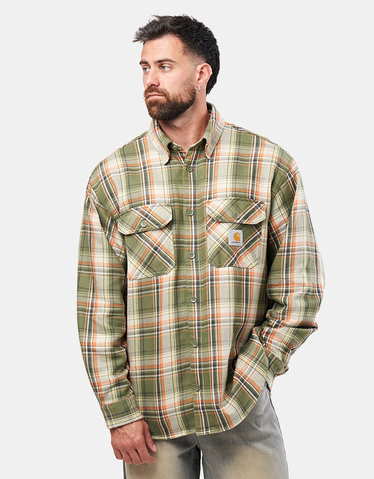 Carhartt WIP L/S Tunick Shirt - Tunick Check/Dollar Green