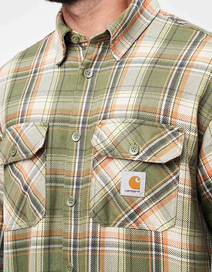 Carhartt WIP L/S Tunick Shirt - Tunick Check/Dollar Green