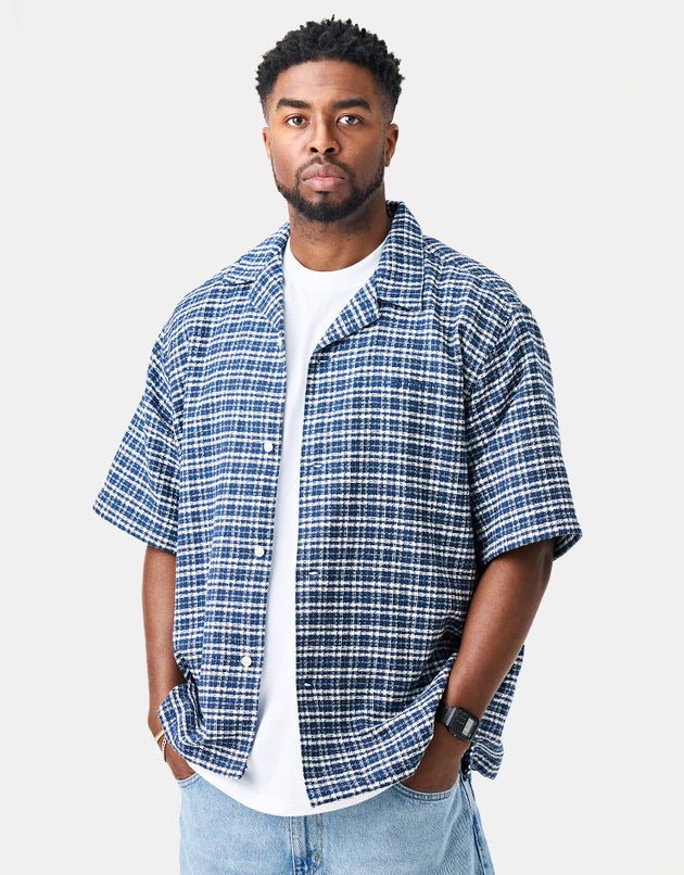 Carhartt WIP S/S Kander Shirt - Kander Check/Blue River