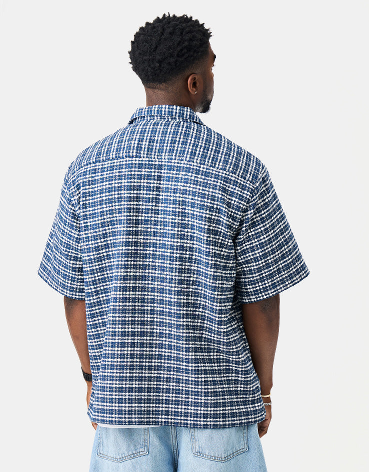 Carhartt WIP S/S Kander Shirt - Kander Check/Blue River