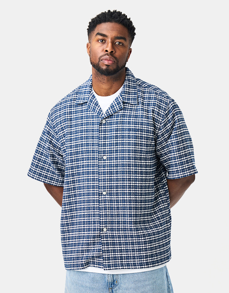 Carhartt WIP S/S Kander Shirt - Kander Check/Blue River