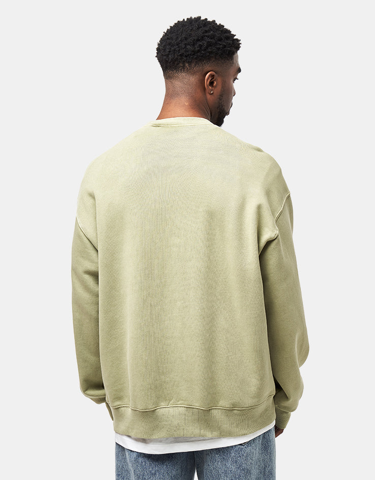 Carhartt WIP Nelson Sweat - Gentle Green (Garment Dyed)