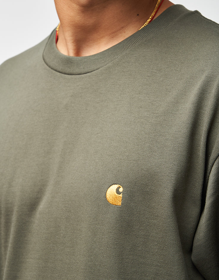 Carhartt WIP S/S Chase T-Shirt - Leaf/Gold
