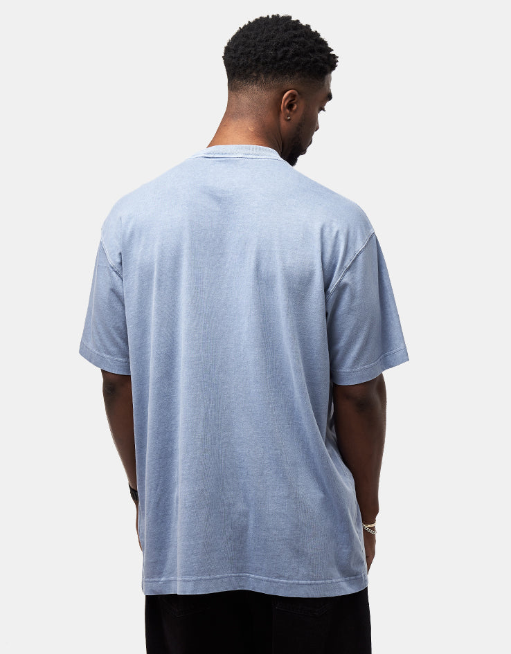 Carhartt WIP S/S Nelson T-Shirt - Gentle Blue (Garment Dyed)