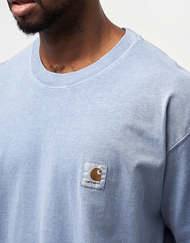 Carhartt WIP S/S Nelson T-Shirt - Gentle Blue (Garment Dyed)