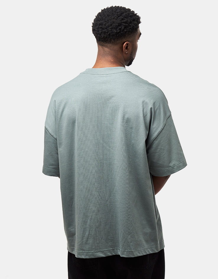 Carhartt WIP S/S Link Script T-Shirt - Velvet Green/White