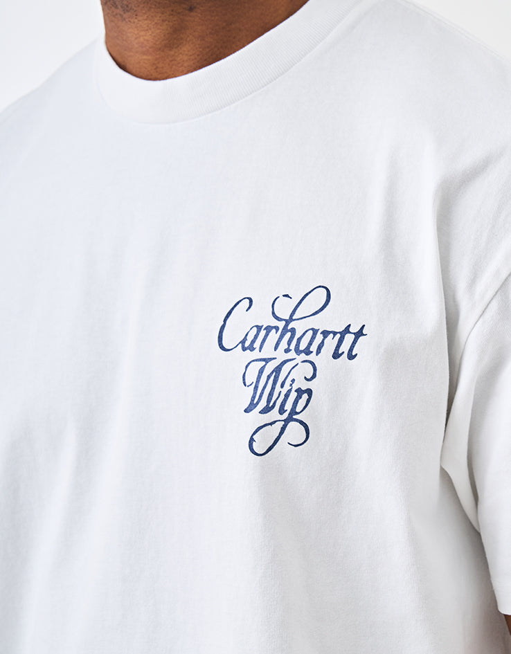 Carhartt WIP S/S Vestige T-Shirt - White (Stone Washed)